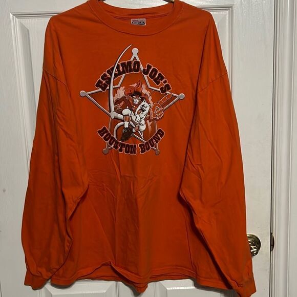 🔥🏈 Vintage 2002 OKLAHOMA STATE COWBOYS Houston Bound Eskimo Joe’s 2XL PERFECT - Picture 1 of 7